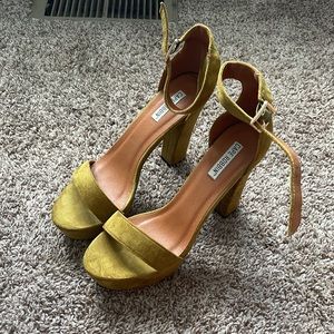 Suede Platform Heels